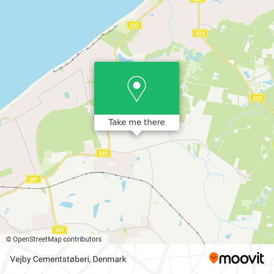 Vejby Cementstøberi map