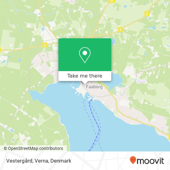 Vestergård, Verna map
