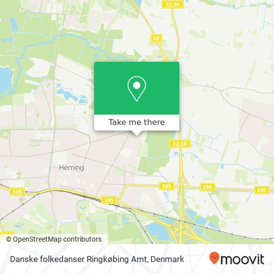 Danske folkedanser Ringkøbing Amt map