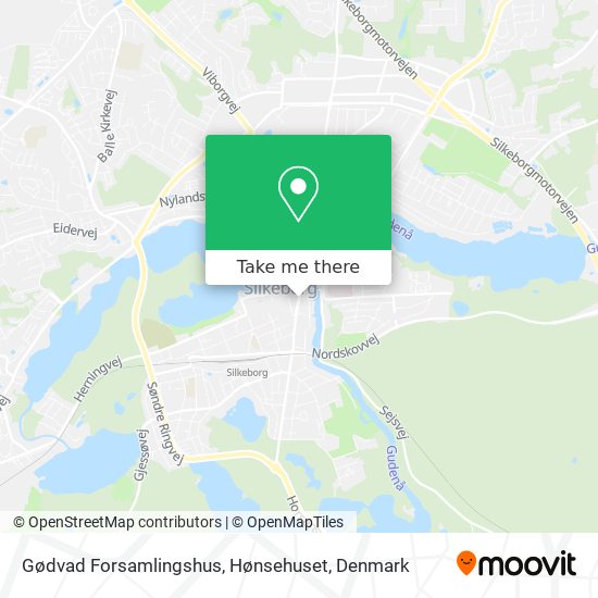 How to get to Gødvad Forsamlingshus, Hønsehuset in Silkeborg by Bus Train?