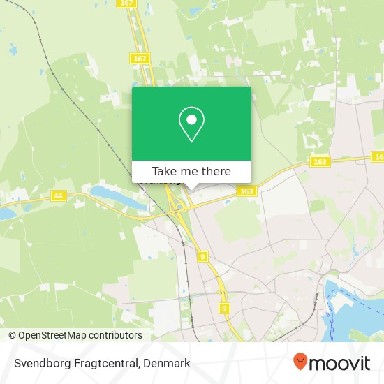 Svendborg Fragtcentral map