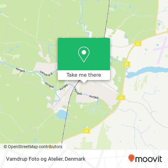 Vamdrup Foto og Atelier map