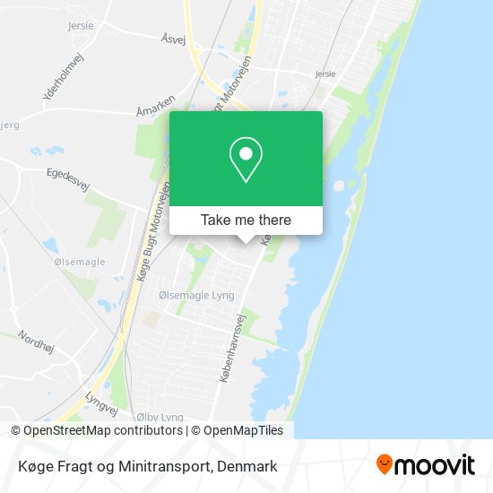 Køge Fragt og Minitransport map