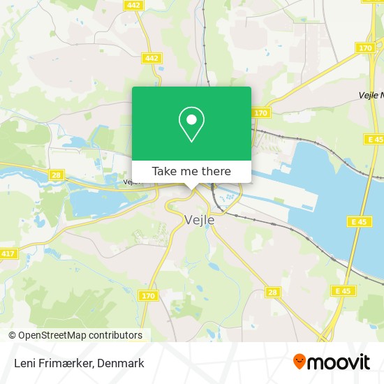 Leni Frimærker map