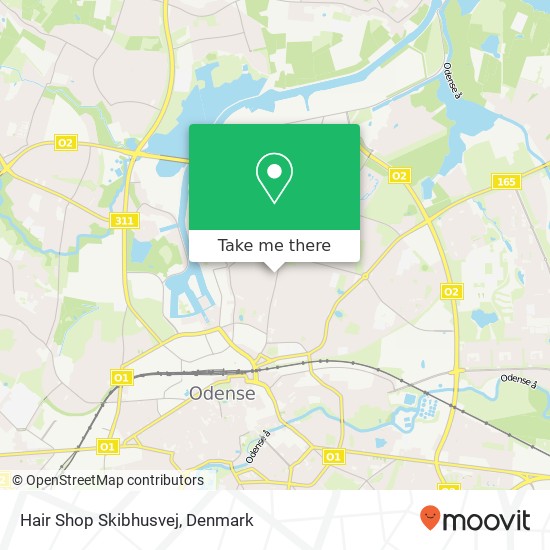 Hair Shop Skibhusvej map