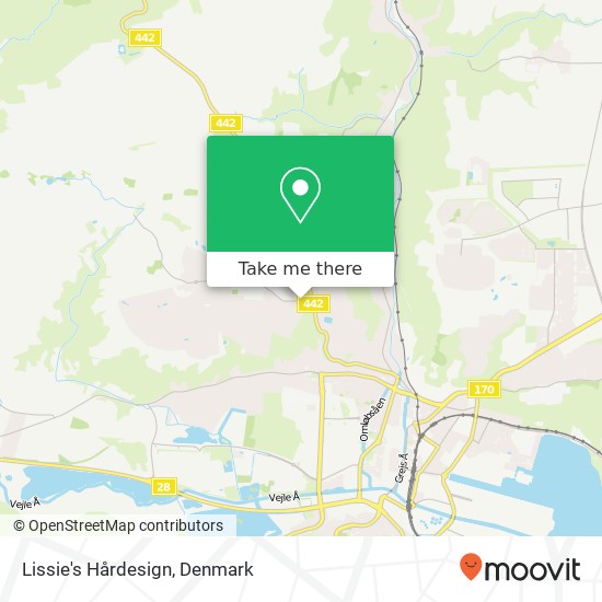 Lissie's Hårdesign map