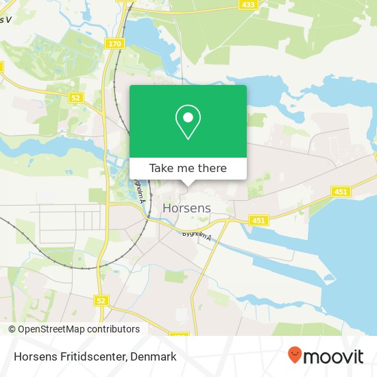 Horsens Fritidscenter map