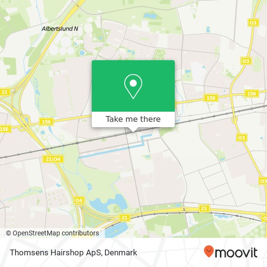 Thomsens Hairshop ApS map