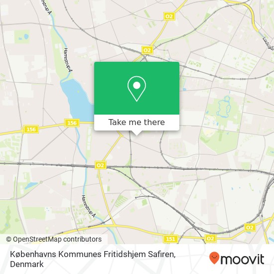 Københavns Kommunes Fritidshjem Safiren map