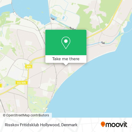Risskov Fritidsklub Hollywood map