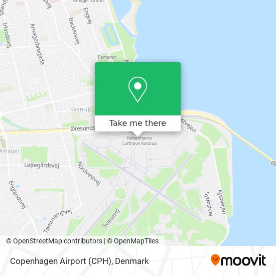Copenhagen Airport (CPH) map