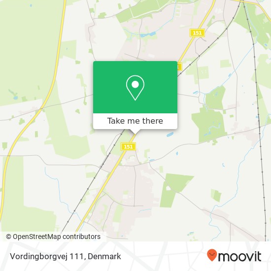 Vordingborgvej 111 map