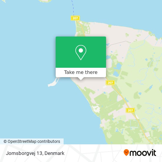 Jomsborgvej 13 map