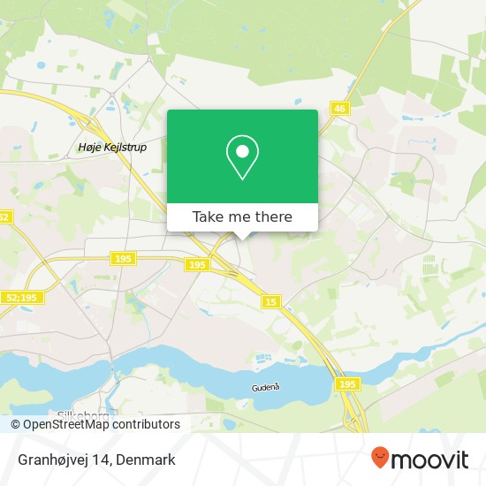 Granhøjvej 14 map