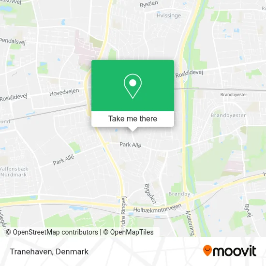 Tranehaven map