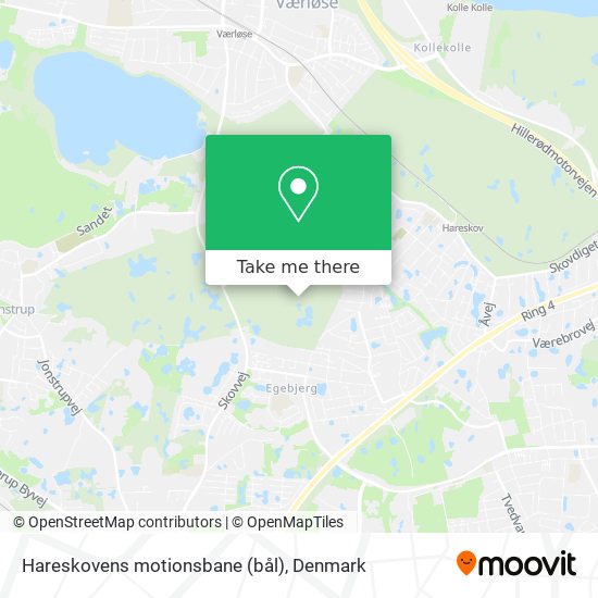 Hareskovens motionsbane (bål) map