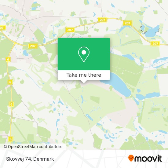 Skovvej 74 map