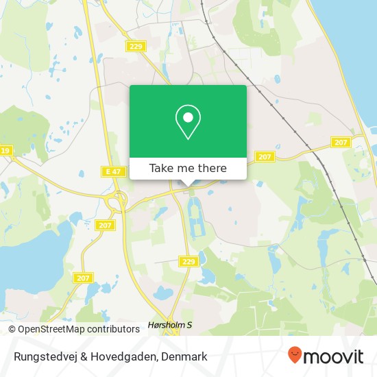 Rungstedvej & Hovedgaden map