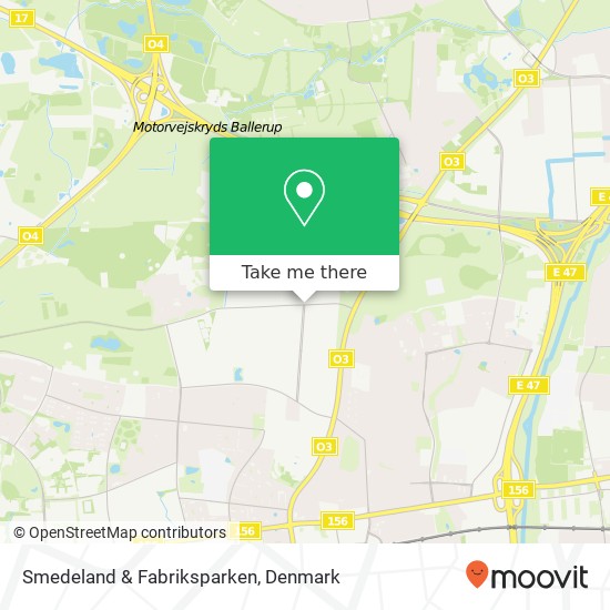 Smedeland & Fabriksparken map