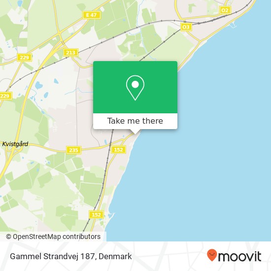 Gammel Strandvej 187 map