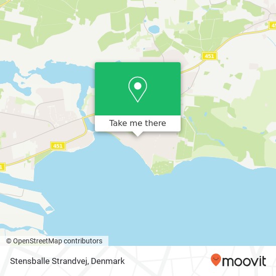 Stensballe Strandvej map