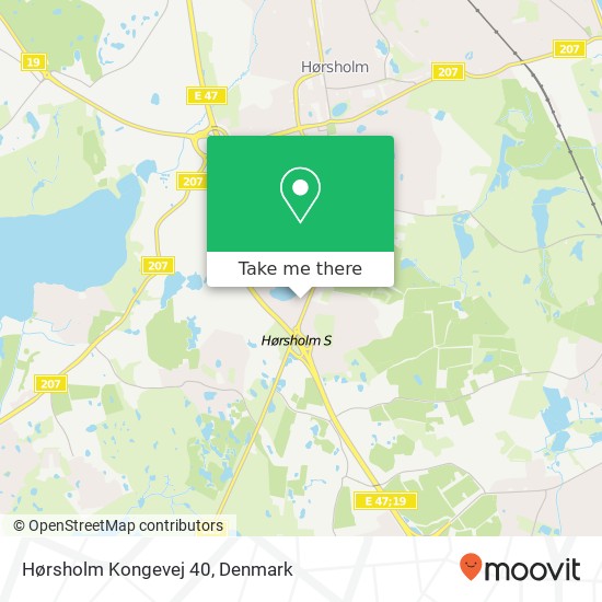 Hørsholm Kongevej 40 map