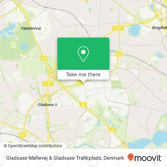 Gladsaxe Møllevej & Gladsaxe Trafikplads map