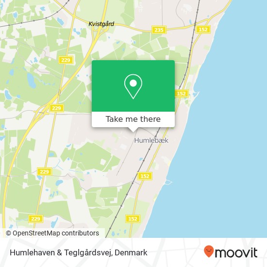 Humlehaven & Teglgårdsvej map