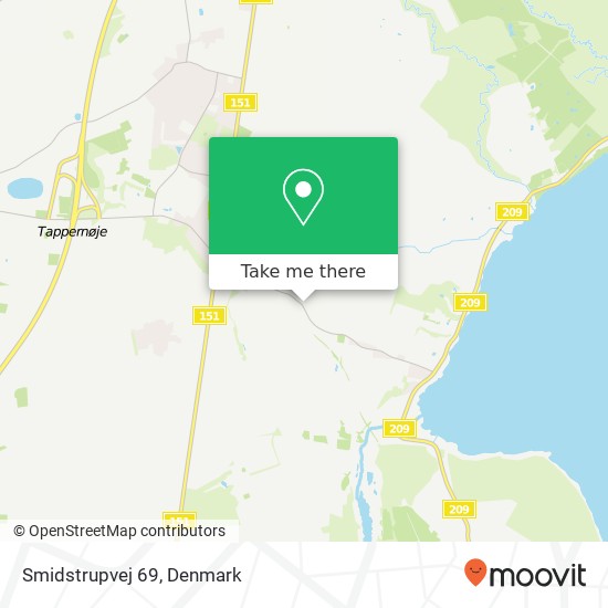 Smidstrupvej 69 map