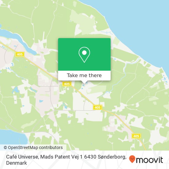 Café Universe, Mads Patent Vej 1 6430 Sønderborg map