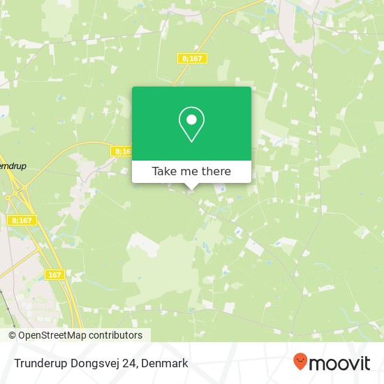 Trunderup Dongsvej 24 map