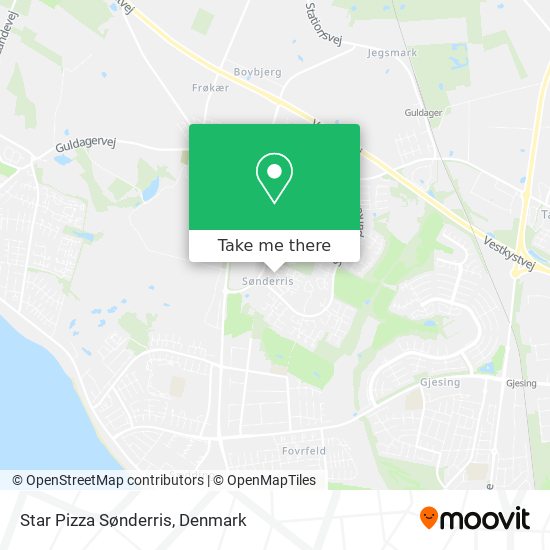 Star Pizza Sønderris map
