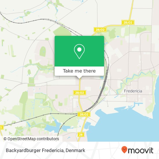 Backyardburger Fredericia, Vejlevej 65 7000 Fredericia map