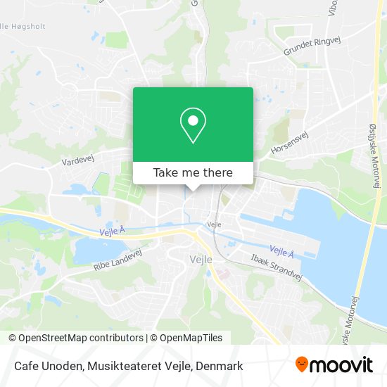 Cafe Unoden, Musikteateret Vejle map