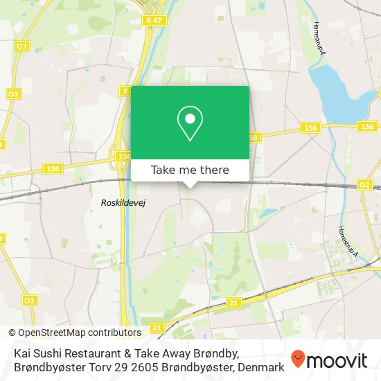 Kai Sushi Restaurant & Take Away Brøndby, Brøndbyøster Torv 29 2605 Brøndbyøster map