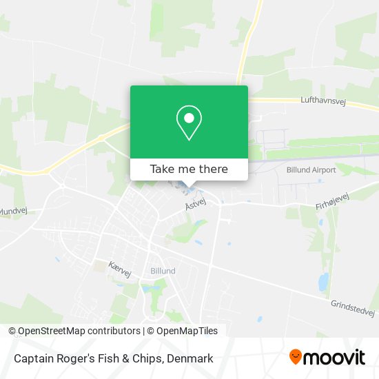 Captain Roger's Fish & Chips map