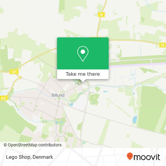 Lego Shop, 7190 Billund map