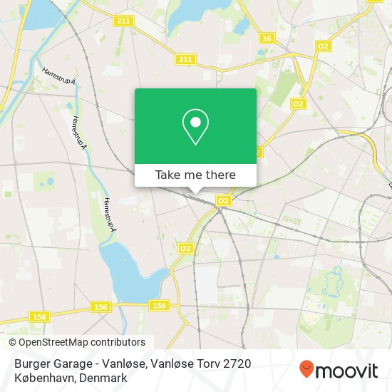 Burger Garage - Vanløse, Vanløse Torv 2720 København map