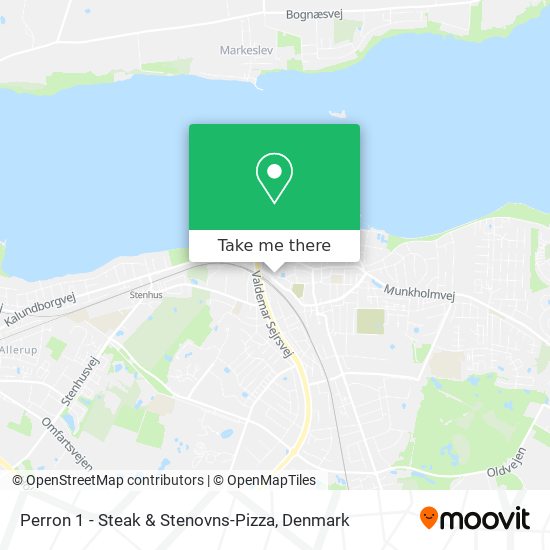 Perron 1 - Steak & Stenovns-Pizza map