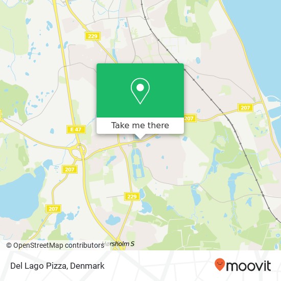 Del Lago Pizza, Rungstedvej 7 2970 Hørsholm map