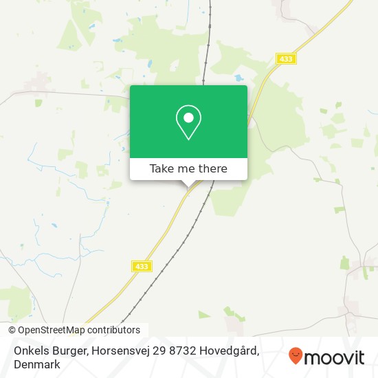 Onkels Burger, Horsensvej 29 8732 Hovedgård map