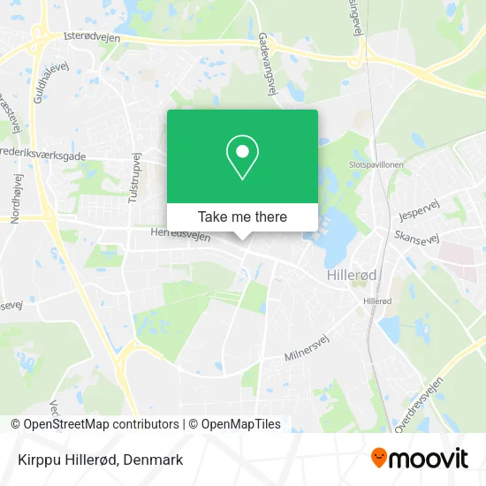 Kirppu Hillerød map