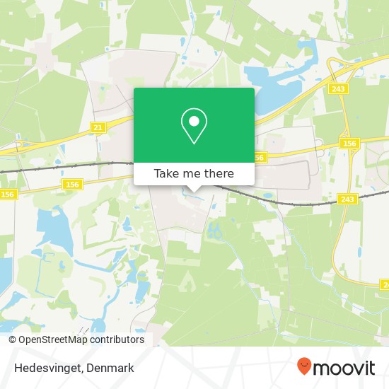 Hedesvinget map