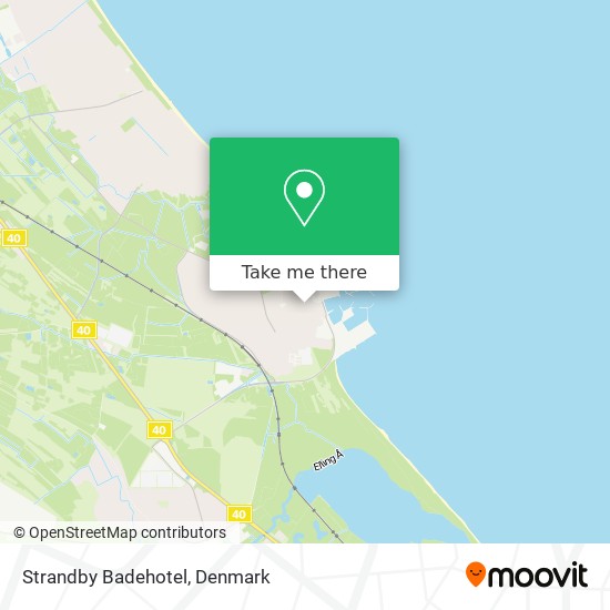 Strandby Badehotel map