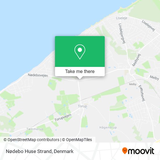 Nødebo Huse Strand map