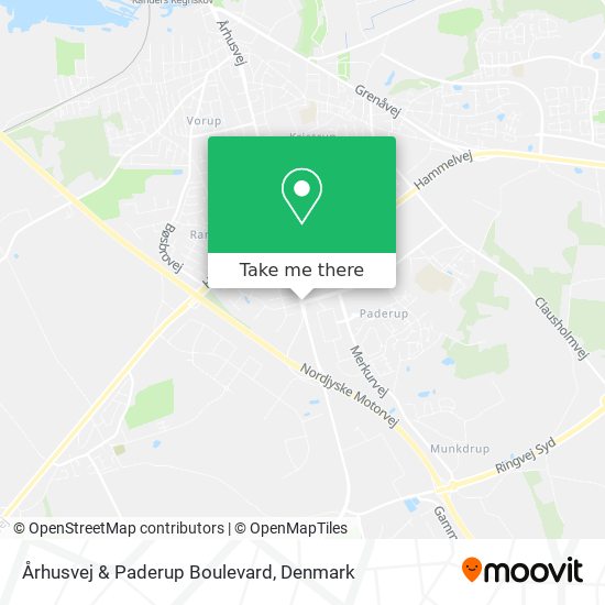 Århusvej & Paderup Boulevard map