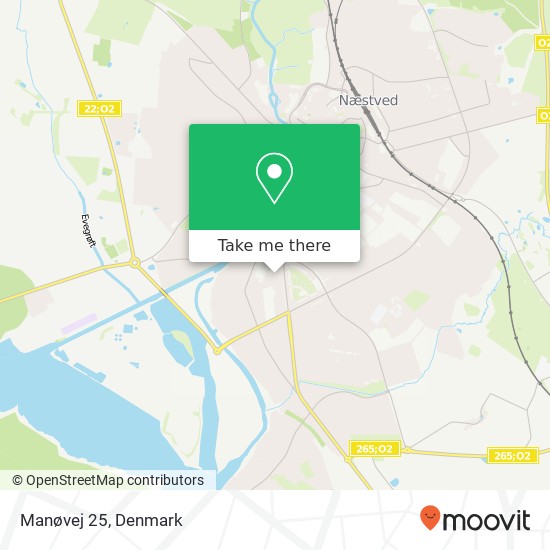 Manøvej 25 map