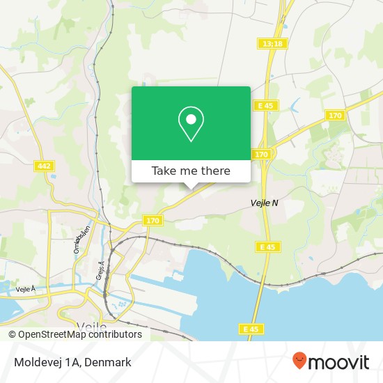 Moldevej 1A map