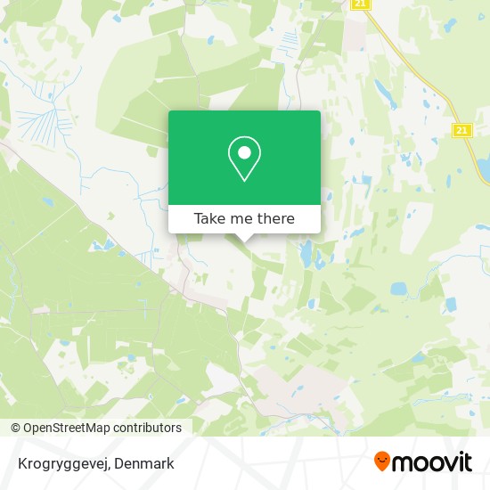 Krogryggevej map