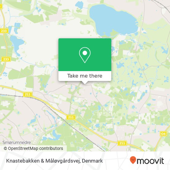 Knastebakken & Måløvgårdsvej map